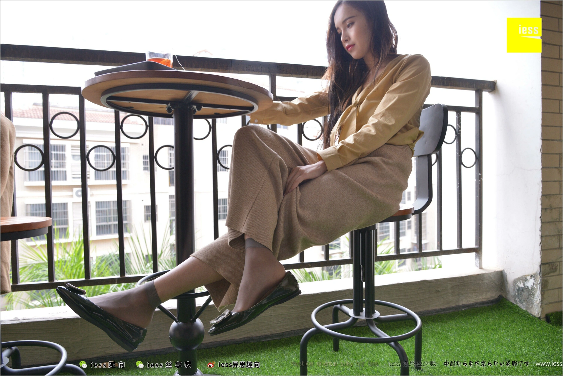[IESS异思趣向] 2018.04.15 丝足便当218:《小羽、船袜、短丝和平底鞋》小羽 1